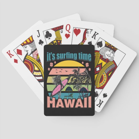 Jeu De Cartes Il est temps de surfer - Hawaii (dos)