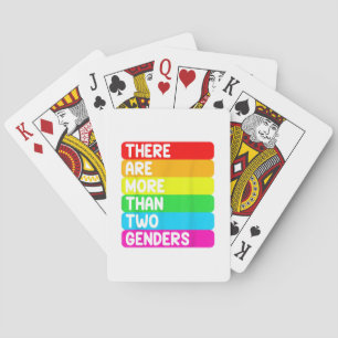 Jeu De Cartes Il y a plus de deux sexes du drapeau arc-en-ciel L
