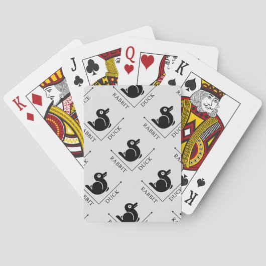 Jeu De Cartes Illusion de lapin de canard (dos)