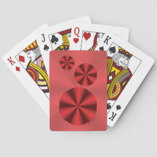 Jeu De Cartes Illusion Optique Rouge Classic Jouer Cartes
