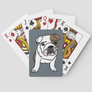 Jeu De Cartes Illustration anglaise de chiens de chiot de