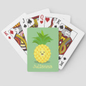 Jeu De Cartes Illustration d'ananas mignon (dos)