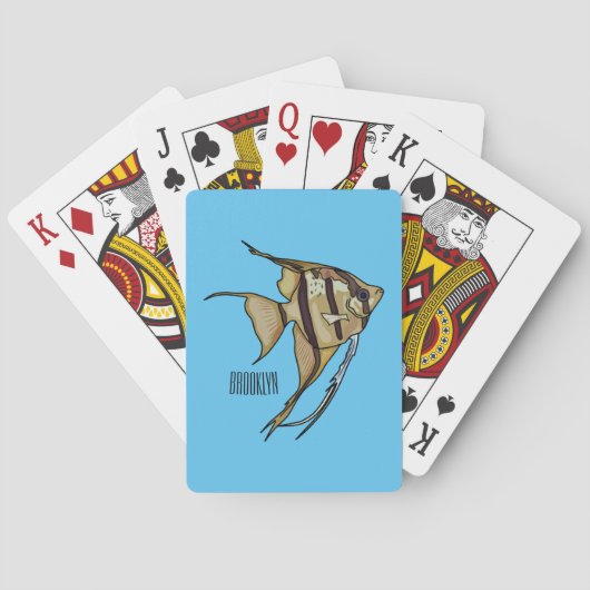 Jeu De Cartes Illustration d'angelfish (dos)