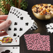 Jeu De Cartes Illustration d'animal de rose de léopard (In Situ)
