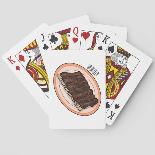 Jeu De Cartes Illustration de cartoon de côtes courtes (dos)