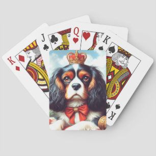 Jeu De Cartes Illustration de Cavalier King Charles Spaniel