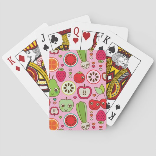 Jeu De Cartes illustration de cuisine de fruits motif (dos)
