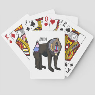 Jeu De Cartes Illustration de dessin animé Mandrill