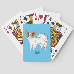 Jeu De Cartes Illustration de dessin pour chien de Papillon
