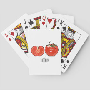 Jeu De Cartes Illustration de dessin sur la tomate