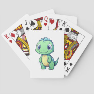 Jeu De Cartes Illustration de dinosaure de dessin