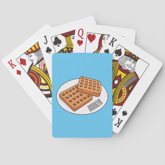 Jeu De Cartes Illustration de gaufre (dos)