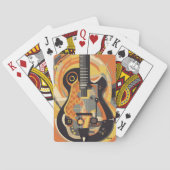 Jeu De Cartes Illustration de guitare rétro (dos)