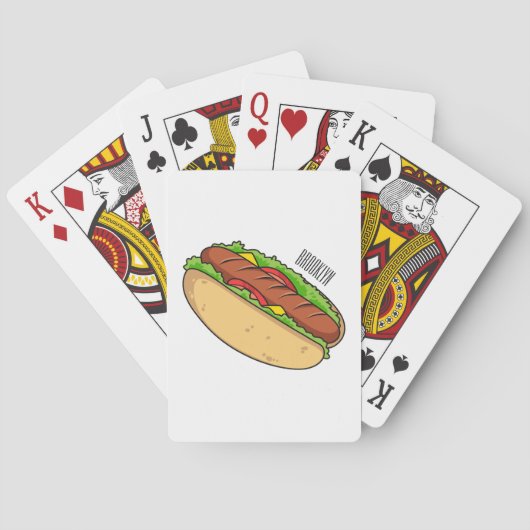 Jeu De Cartes Illustration de Hot dog (dos)