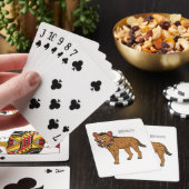 Jeu De Cartes Illustration de Hyena et de fleurs (In Situ)