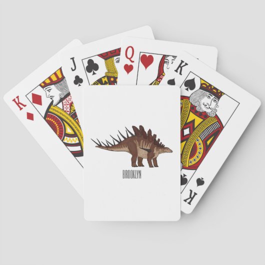 Jeu De Cartes Illustration de Kentrosaurus (dos)