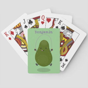 Jeu De Cartes Illustration de la corde à sauter à l'avocat migno