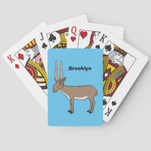 Jeu De Cartes Illustration de l'antilope de Saiga