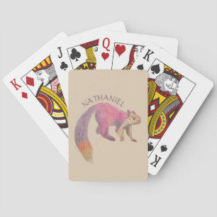Jeu De Cartes Illustration de l'écureuil géant Malabar personnal