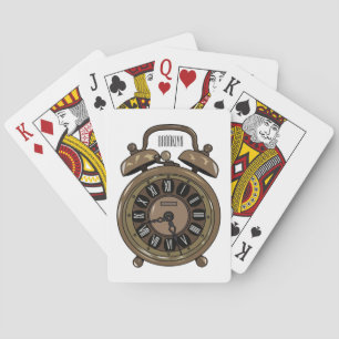 Jeu De Cartes Illustration de l'horloge d'alarme