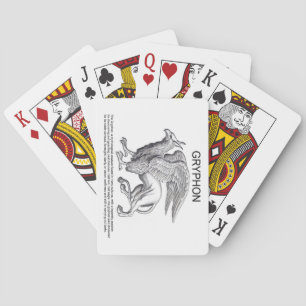 Jeu De Cartes Illustration de l'Imaginaire de Griffin mythologiq