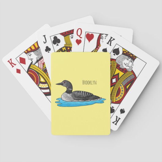 Jeu De Cartes Illustration de Loon bird (dos)