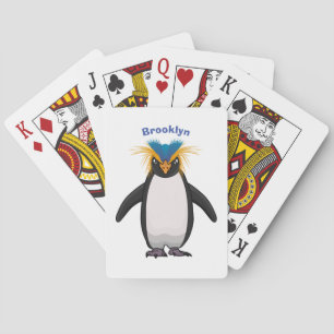 Jeu De Cartes Illustration de mignon macaroni pingouin
