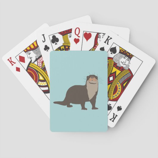 Jeu De Cartes Illustration de mignon Otter (dos)