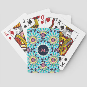 Jeu De Cartes Illustration de motif floral assez tendance