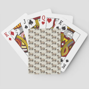 Jeu De Cartes Illustration de mouton vintage : Art classique de 