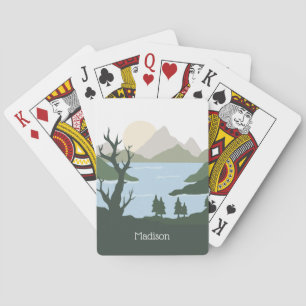 Jeu De Cartes Illustration de nature à nom personnalisé