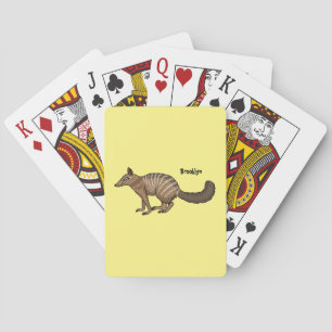 Jeu De Cartes Illustration de numbat de dessin animé mignon et h