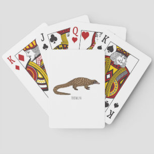 Jeu De Cartes Illustration de pangolin à queue longue