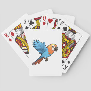 Jeu De Cartes Illustration de perroquet de dessin animé