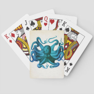 Jeu De Cartes Illustration de pieuvre aquarelle