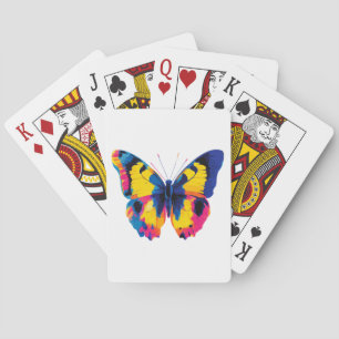 Jeu De Cartes Illustration de portrait de papillon Impression aq