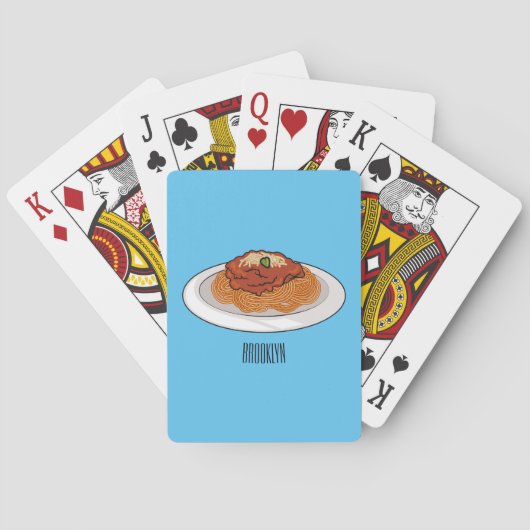 Jeu De Cartes Illustration de Spaghetti (dos)
