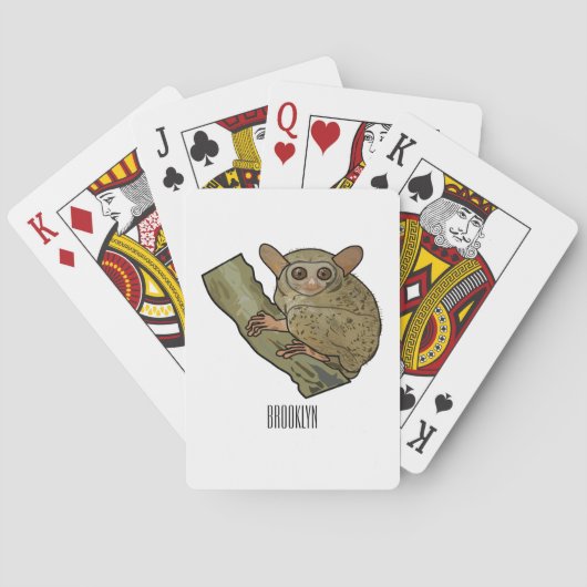 Jeu De Cartes Illustration de Tarsier (dos)