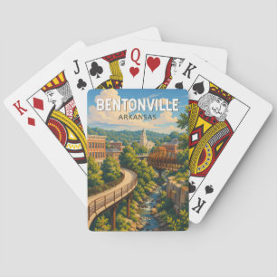 Jeu De Cartes Illustration de voyage à Bentonville Arkansas