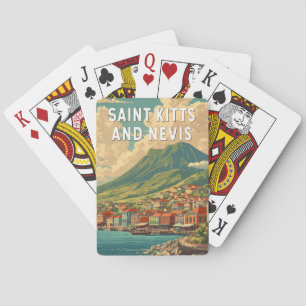 Jeu De Cartes Illustration de voyage à Saint-Kitset-Nevis Art