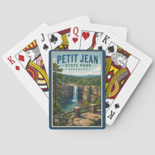 Jeu De Cartes Illustration de voyage au parc d'État Petit Jean A