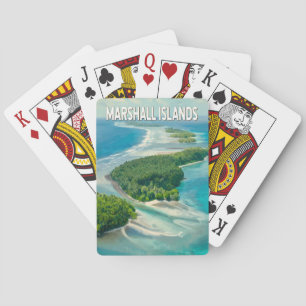 Jeu De Cartes Illustration de voyage d'art vintage des îles Mars