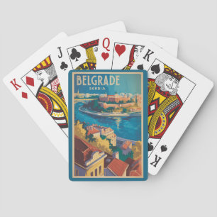 Jeu De Cartes Illustration de voyage de la rivière de Belgrade S