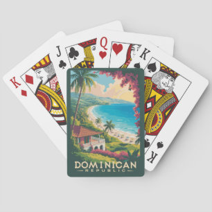 Jeu De Cartes Illustration de voyage de plage en République domi