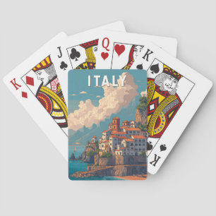 Jeu De Cartes Illustration de voyage en Italie vintage