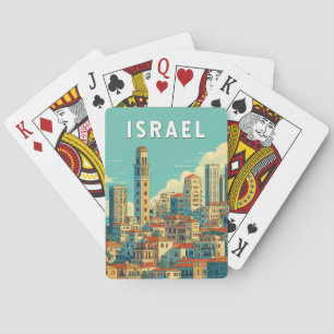 Jeu De Cartes Illustration de voyage vintage Israël
