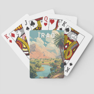 Jeu De Cartes Illustration de voyage vintage sur l'Irak