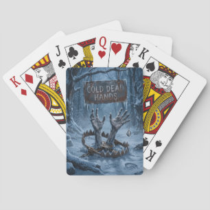 Jeu De Cartes Illustration d'horreur gothique de mains gelées