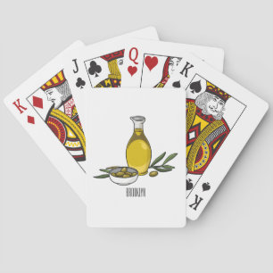 Jeu De Cartes Illustration d'huile d'olive