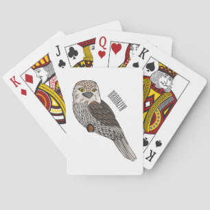 Jeu De Cartes Illustration d'oiseau de Tawny frogmouth